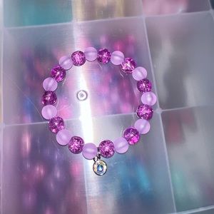 purple beaded bracelet